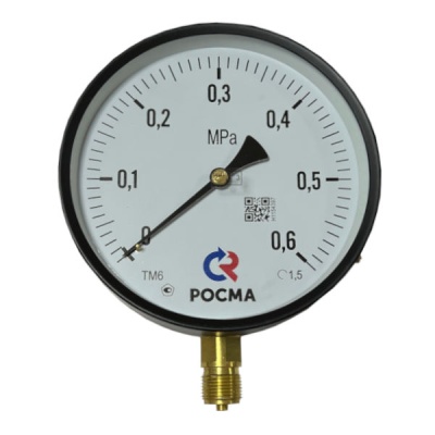 Фотография товара 2 Манометр показывающий технический ТМ-610Р.00(0-0.6МРа)G1/2.1,5