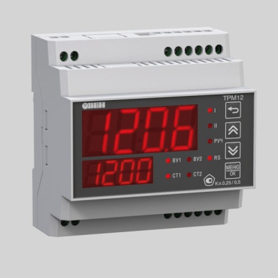 Фотография товара - ПИД-регулятор для управления задвижками и трехходовыми клапанами ТРМ12-Д.У2.ИС