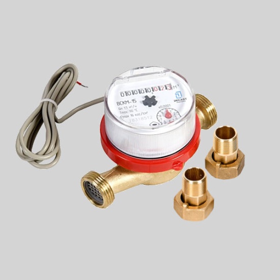 Фотография товара - Счетчик воды Декаст ВСКМ-15 ДГ2 (110 мм,10 л/имп,с кмч)