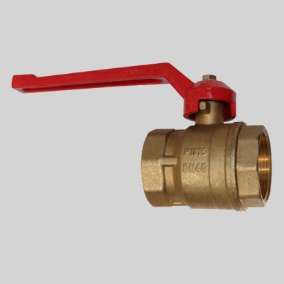 Фотография товара - Кран шаровый латунный 11Б27п1 Ду 40 (G1 1/2)  Ру1,6 МПа