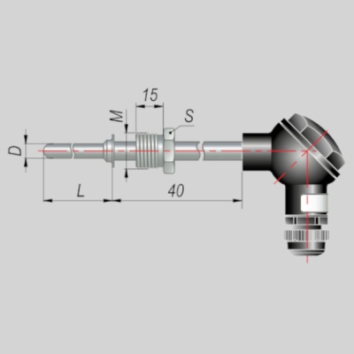 Фотография товара 1 Термопреобразователь сопротивления ДТС335-50П.В4.70.М22Х1,5