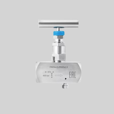 Фотография товара - Одновентильный игольчатый клапан SS-V4, внутр. G1/2-внутр.G1/2 , нерж. сталь