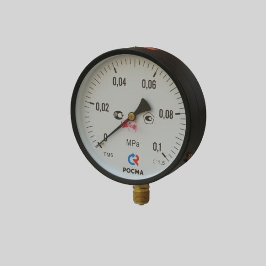 Фотография товара - Манометр показывающий технический ТМ-610Р.00(0-0,1MПa)M20x1,5.1,5