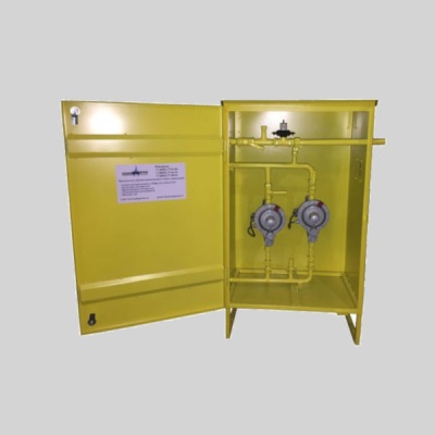 Фотография товара - Газорегуляторный пункт шкафной ГРПШ-10МС-2У1 с газовым обогревом