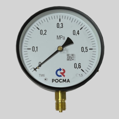 Фотография товара 1 Манометр показывающий технический ТМ-610Р.00(0-0.6МРа)G1/2.1,5