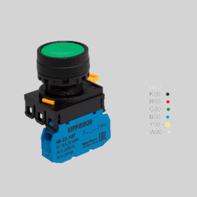Фотография товара - Кнопка и переключатель KIPPRIBOR SB-22.BSF.20.K00