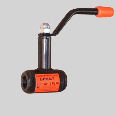 Фотография товара - Кран шаровый стальной муфтовый БИВАЛ КШТ 12.020.040 р/р  Ду20