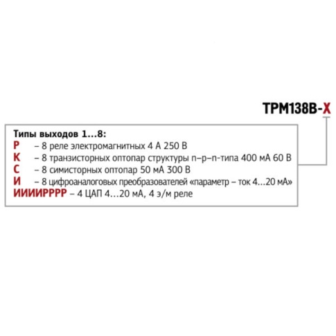 Фотография товара 2 Измеритель-регулятор восьмиканальный ОВЕН ТРМ138В-И.Щ4