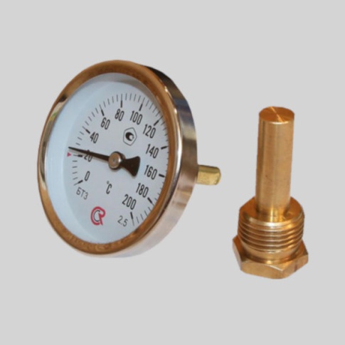 Фотография товара - Термометр биметаллический БТ-31.211(0-100С)G1/2.46.2,5
