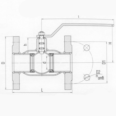 Фотография товара 2 Кран LD КШЦФ Ду 25 Газ Ру40