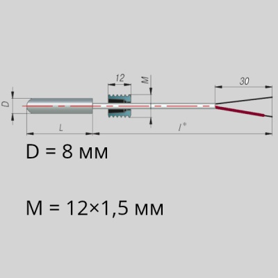Фотография товара 1 Преобразователь термоэлектрический ДТПL044-10.30/12