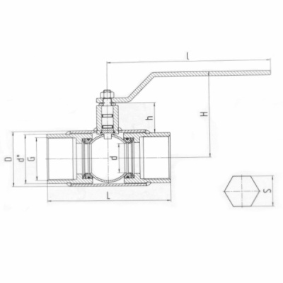 Фотография товара 2 Кран газовый LD КШЦМ Ду 65