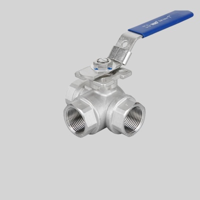 Фотография товара - Кран шаровой трехходовой Ду8 Ру40 м/м BENARMO 109 тип Т