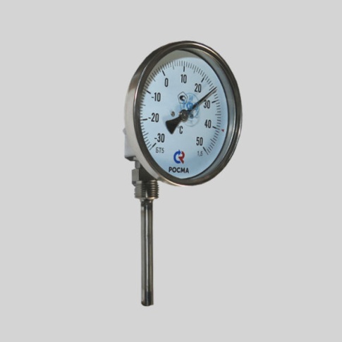 Фотография товара - Термометр биметаллический коррозионностойкий БТ-54  (0 +450С) 100мм