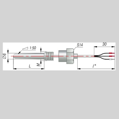 Фотография товара 1 Термопреобразователь сопротивления ДТС204-РТ100.В4.40/5