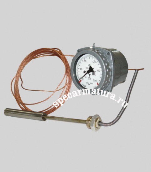Фотография товара - Термометр манометрический электроконтактный ТГП-100 Эк (0 +300С)
