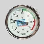 Фотография товара 3 Термометр биметаллический ТБП-63/50 (0...+120С),G1/2,L50,D63