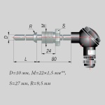 Фотография товара 1 Преобразователь термоэлектрический ДТПL205-0100.100