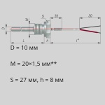 Фотография товара 1 Преобразователь термоэлектрический ДТПL074-00.100/1