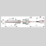 Фотография товара 1 Термопреобразователь сопротивления ДТС204-РТ100.В4.40/5