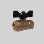 Фотография товара 1 Кран шаровой 1/2" латунный LD Pride 44.15.В-В.М.Б Ду15  Ру16 бабочка (G1/2 х G1/2)