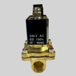 Фотография товара 3 Клапан электромагнитный соленоидный латунный 1/2" РОСМА СК-11-15 (НЗ,Ду15,1МПа,L66,220AC,90градС)