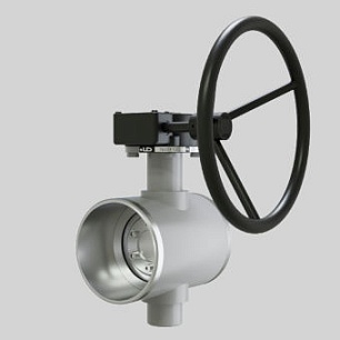 Затворы поворотные дисковые стальные LD ПЗД.П.Р